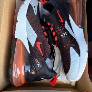 Nike Air Max 270 Black and Red Sneakers